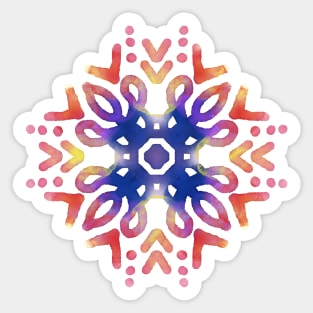 Phulkari Printable Design Folk Culture Artwork GC-126-06 Sticker